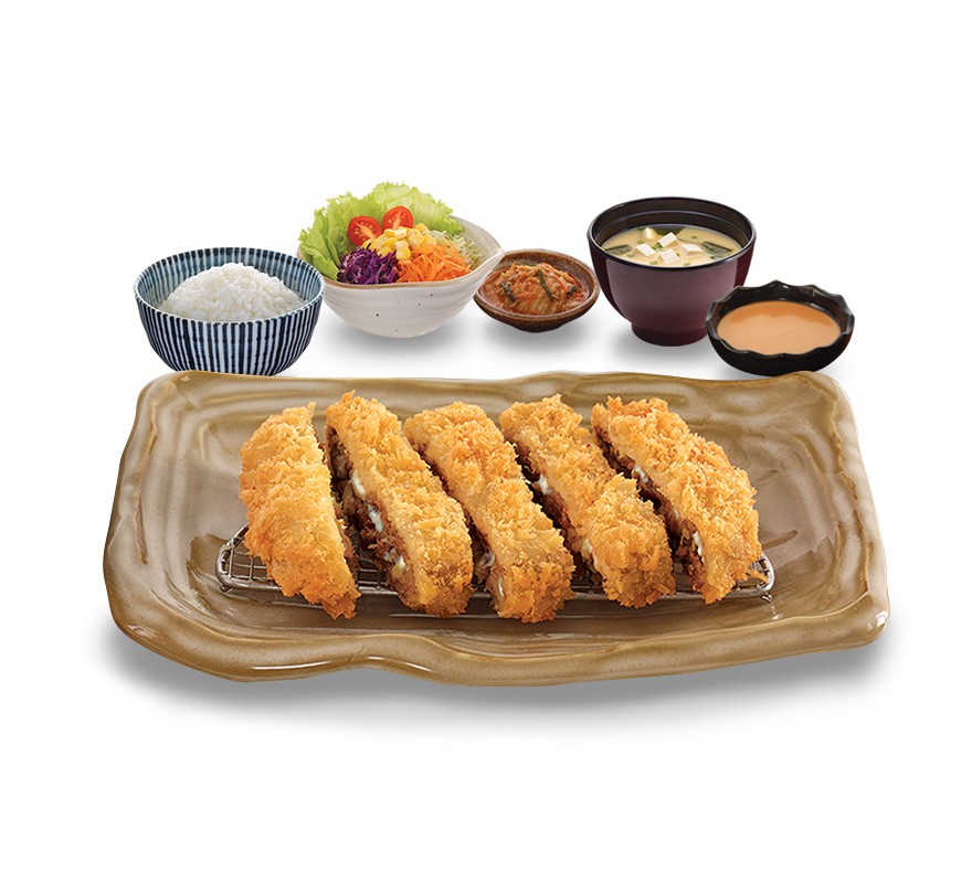 ชีสเบอร์เกอร์เนื้อชุบแป้งทอด